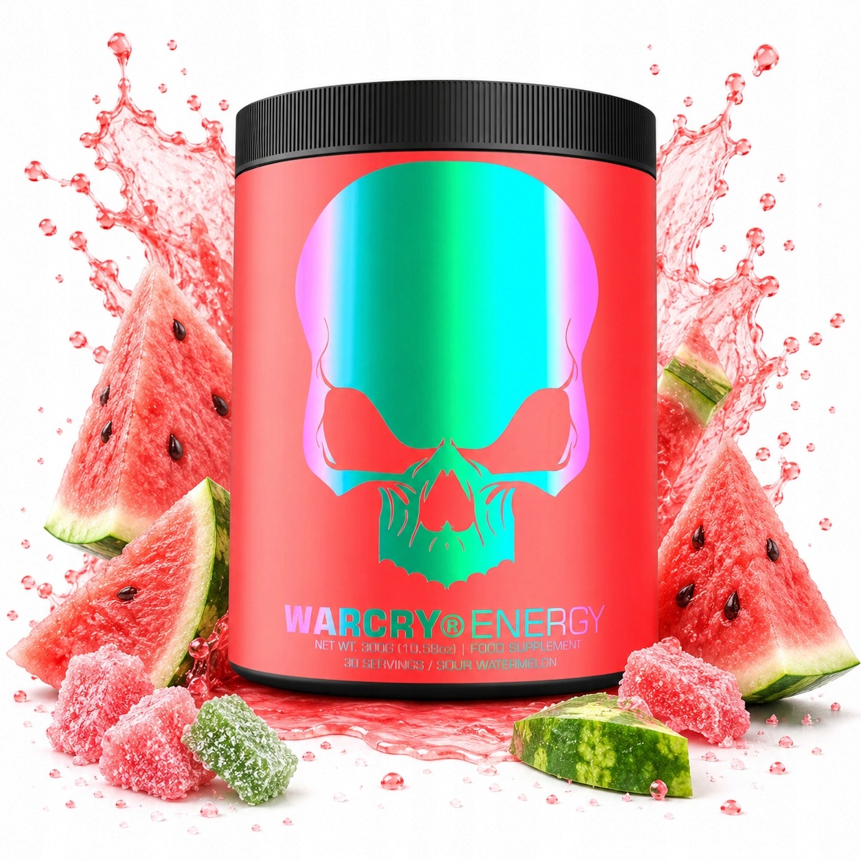 Genius Warcry Energy 300 g kyselý meloun před tréninkem kofein