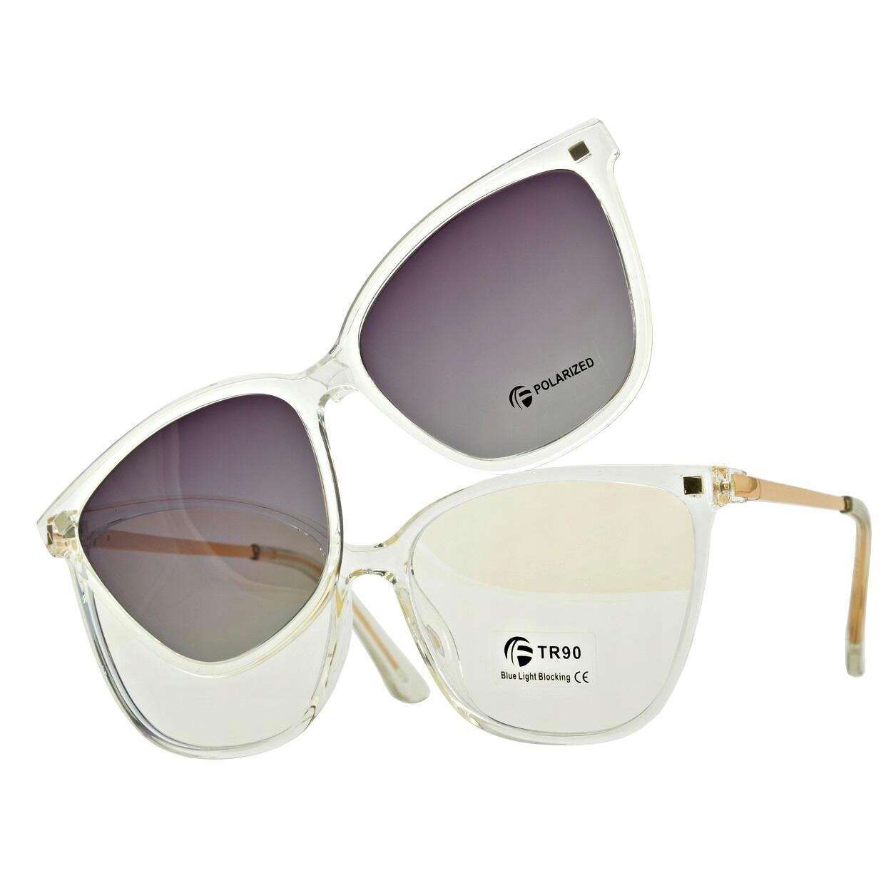 

Okulary do Komputera + Nakładka słoneczna Clip-on