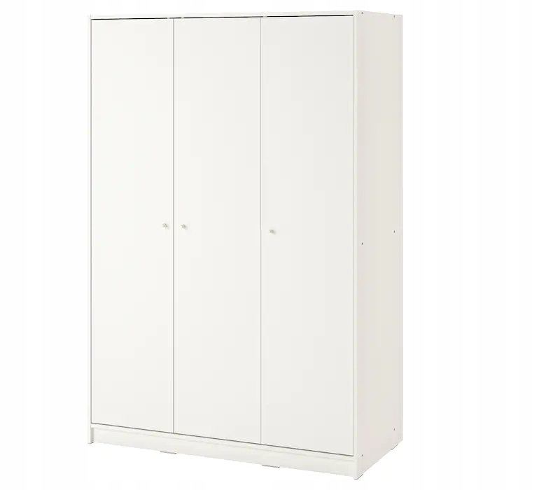IKEA KLEPPSTAD Szafa/3 drzwi, biała, 117x176 cm