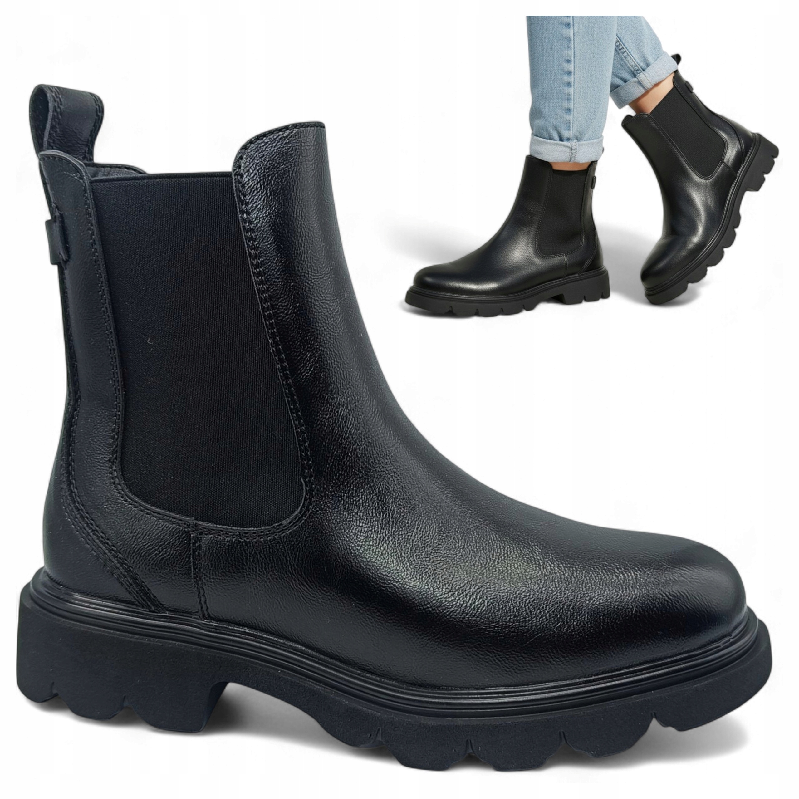 37 Dámské boty Podzimní teplé Vysoké Workery na Platformě Módní Evento