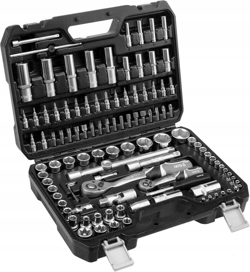 Sada nástrčných kľúčov 108ks 1/2" 1/4" Yato YT-38791