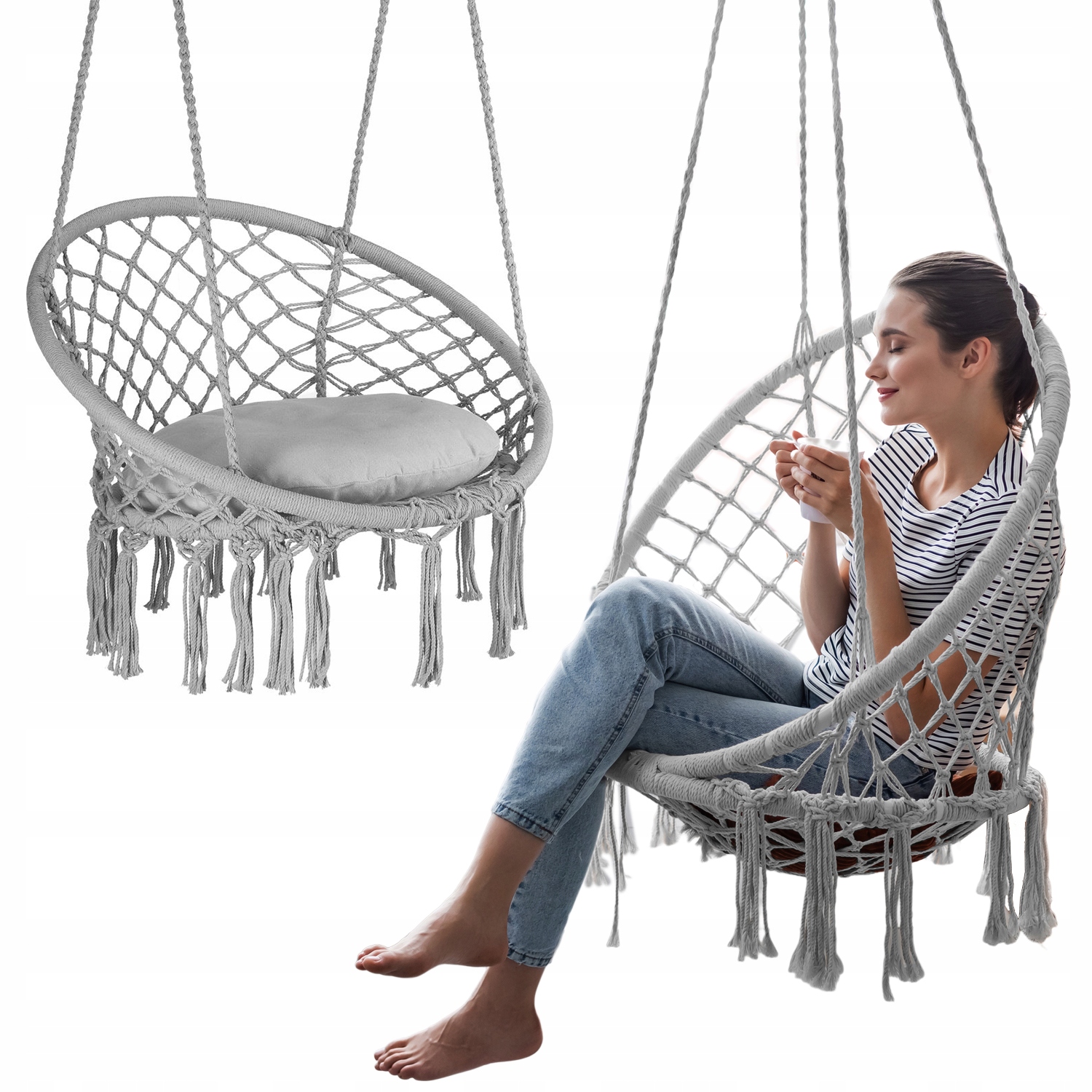 Zahradní Houpačka, Závěsné Zahradní Křeslo Boho Outtec