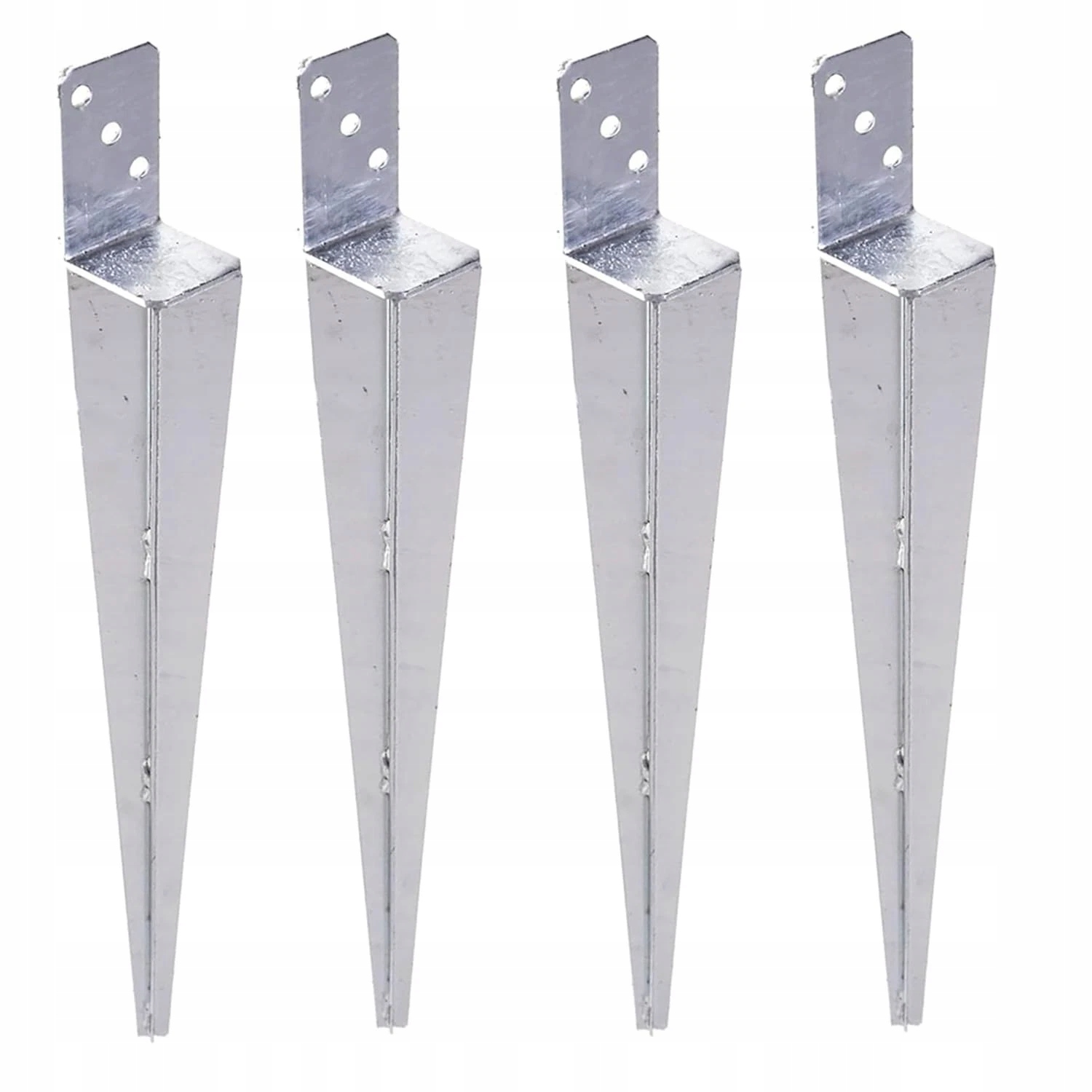 Aqbau základna sloupku kotva podpěra Set 60×600 mm zapichovací pouzdro pozink 4ks