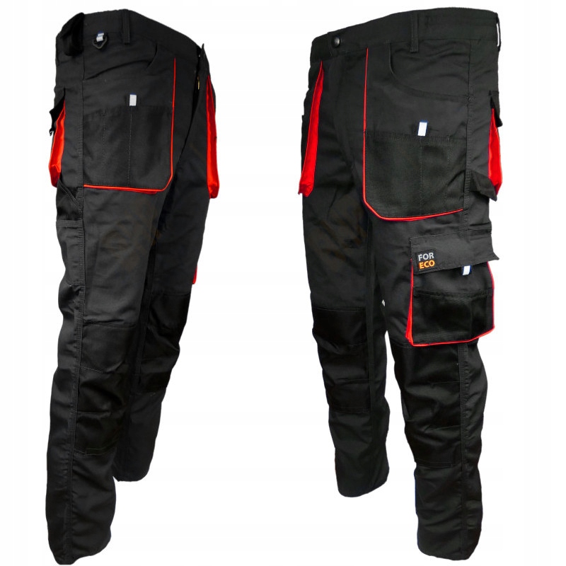 SPODNIE ROBOCZE MOCNE MONTERSKIE CZARNE BHP 60 EAN (GTIN) 5907522994136