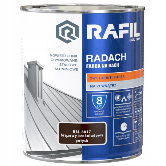

Radach Farba Na Dach Na Ocynk Antracytowy 7016 10L