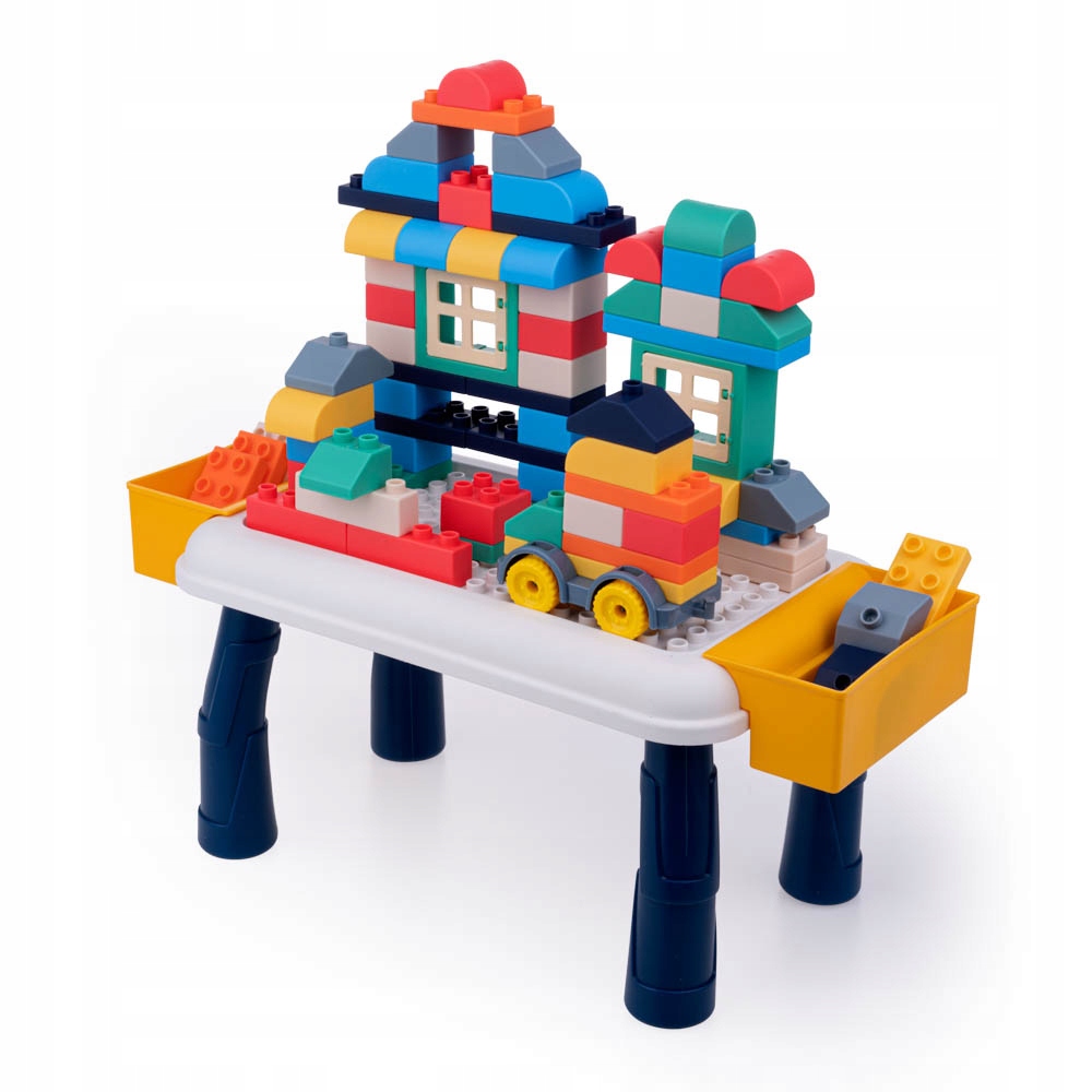 KLOCKI MIĘKKIE STOLIK DLA DZIECI UKŁADANKA KONSTRUKCYJNE DUMEL DUMI BLOCKS Liczba elementów 80 szt.