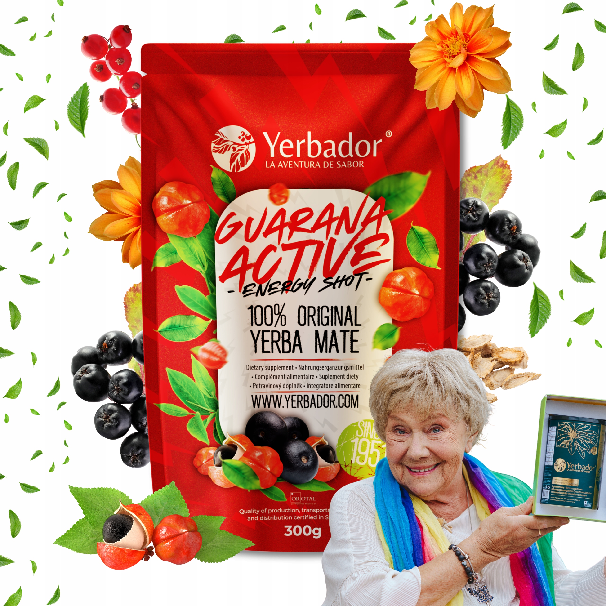 Levně Yerbador Yerba Mate Energia Guarana Na povzbuzení Síla Brazílie 0,3 kg 300 g