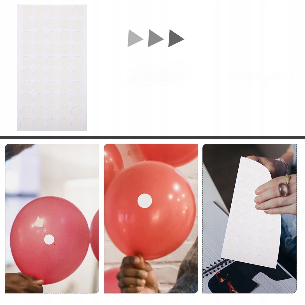 300 SZT. DWUSTRONNIE KROPKI DWUSTRONNIE PRZYKLEJONE Marka inna