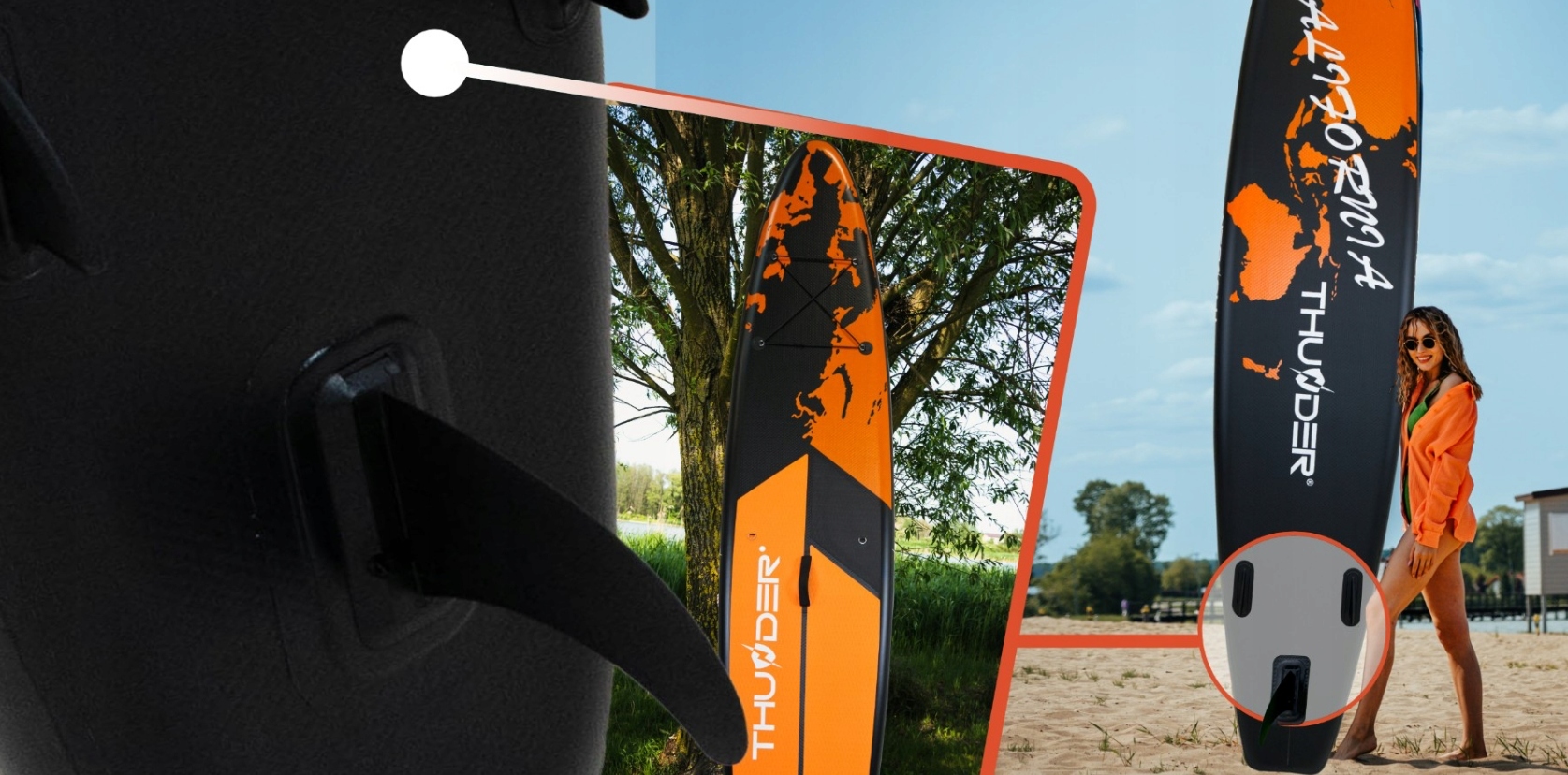 DESKA SURFINGOWA 365CM PADDLE BOARD DO POMPOWANIA PLECAK + GRATIS WIOSŁO Stan opakowania oryginalne