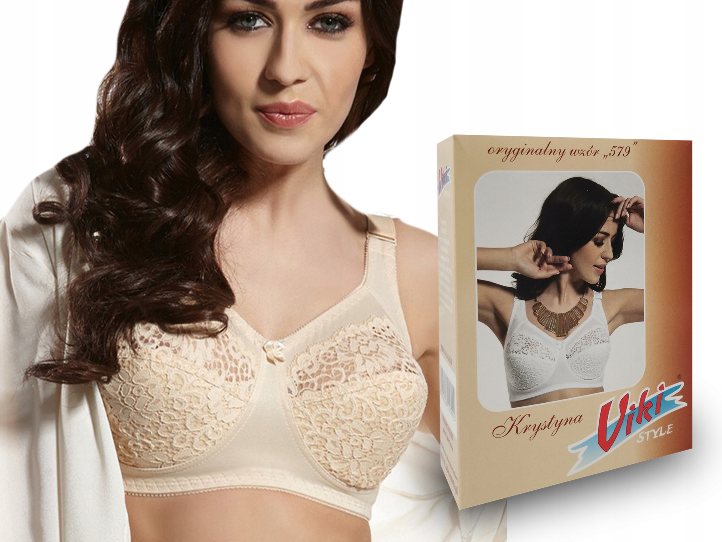 

biustonosz Viki 579 Krystyna beżowy , 75B