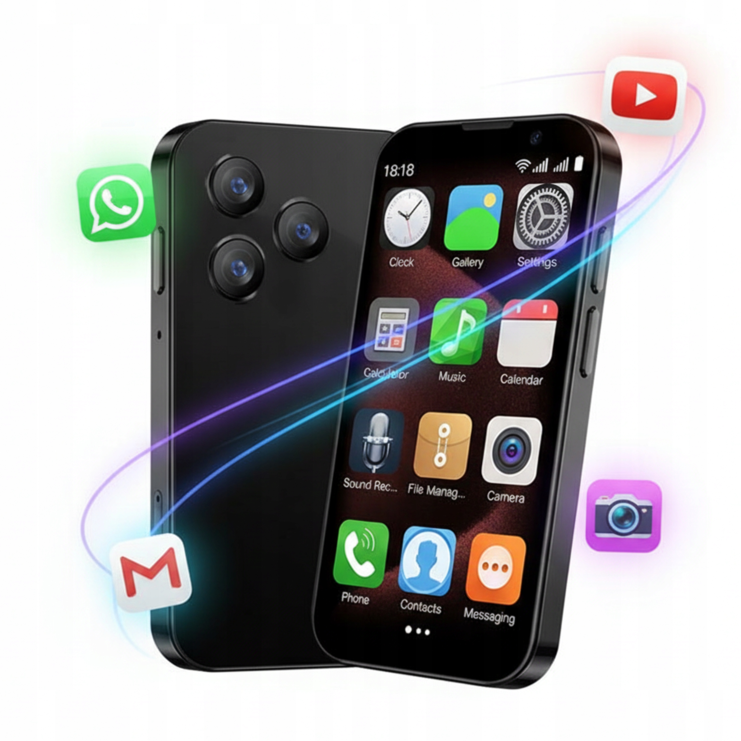 Soyes XS18 Pro Mini Smartphone 3" kovový telefon Dual Sim Android