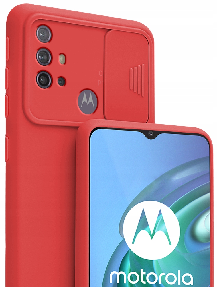

Etui Silicone CamShield Szkło do Moto G10 G20 G30