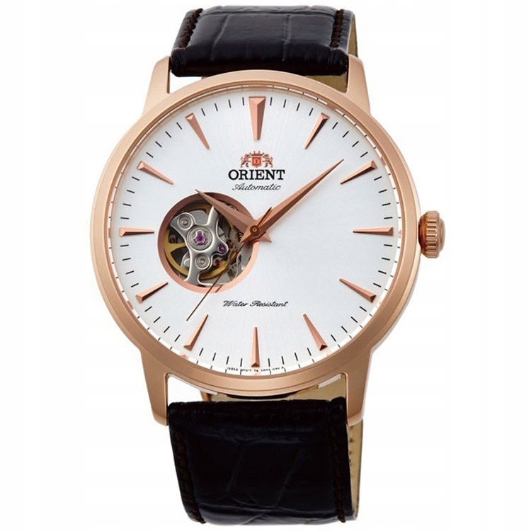 Pánské Hodinky Orient FAG02002W0 hnědý řemínek