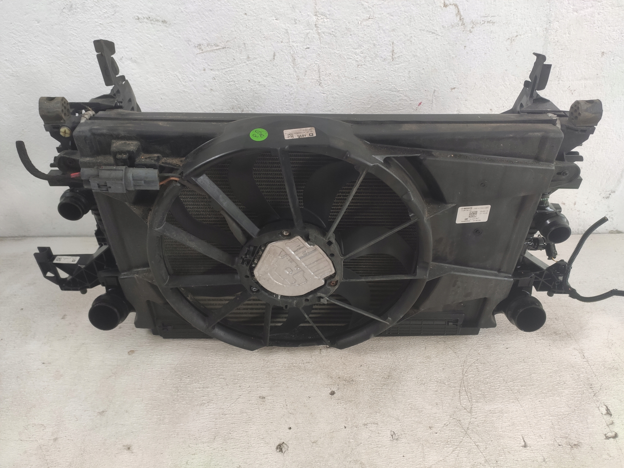 OPEL ASTRA K 2016 1.6T KOMPLET Radiateur MANUAL