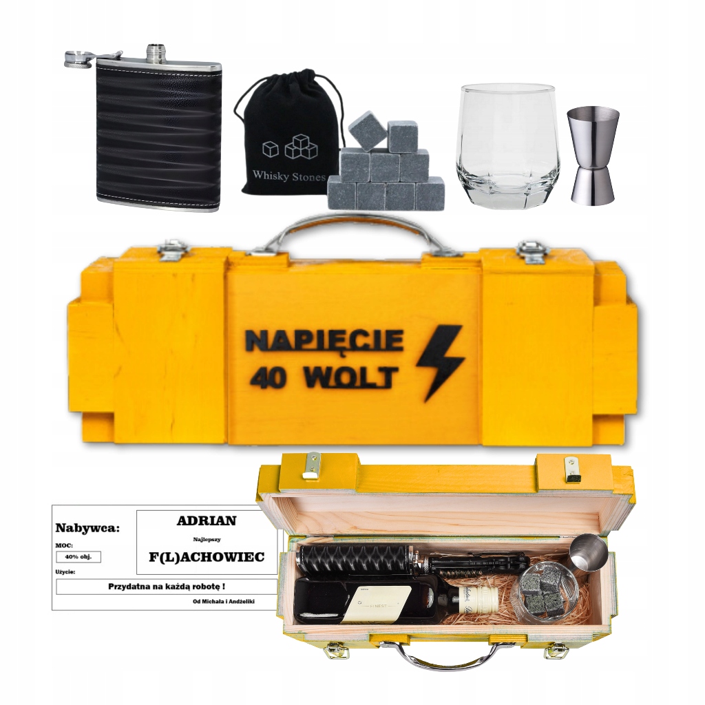 Dárková Sada pro elektrikáře Krabička na 18-99. narozeniny muže chlapa