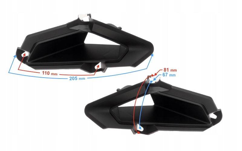 KOMPLET OBUDÓW LAMP PRZEDNICH DO B-MAX
