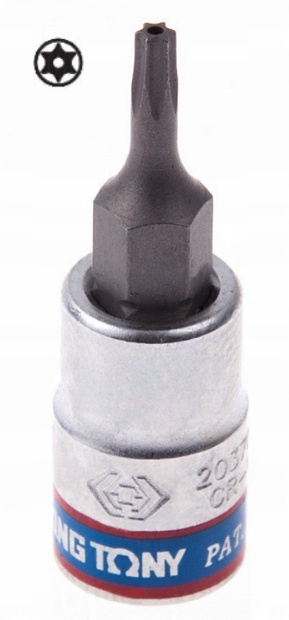 

Nasadka 1/4'' Bit Torx T30 Otwór 37mm King Tony