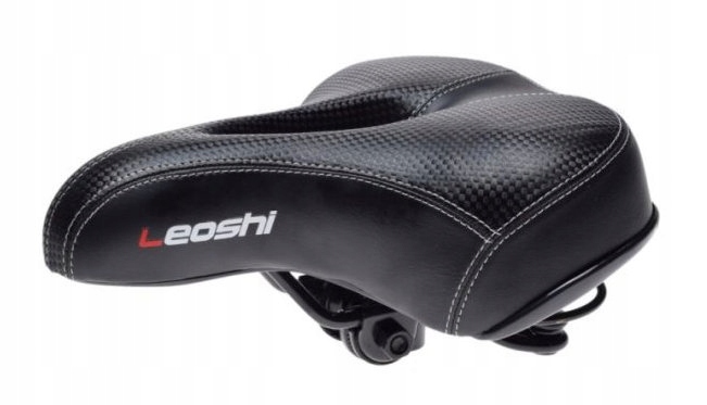 SIEDZENIE SIODEŁKO ROWEROWE ROWER czarne LEOSHI
