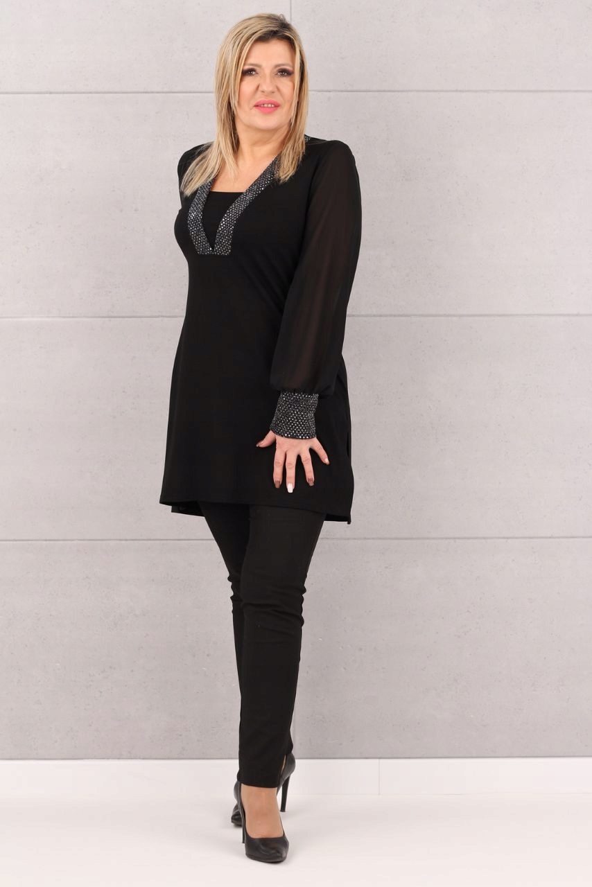 PIĘKNA WIZYTOWA TUNIKA BLUZKA DUŻE ROZMIARY Płeć kobieta