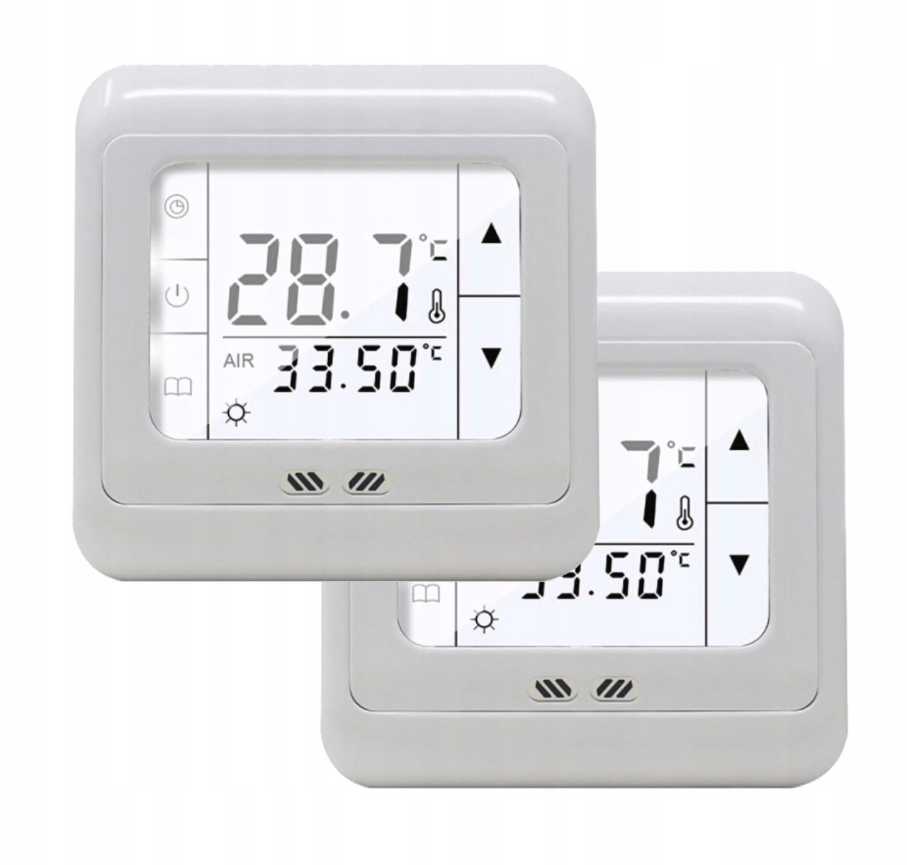 2x Termostat Pokojový regulátor teploty 16A podlahového vytápění