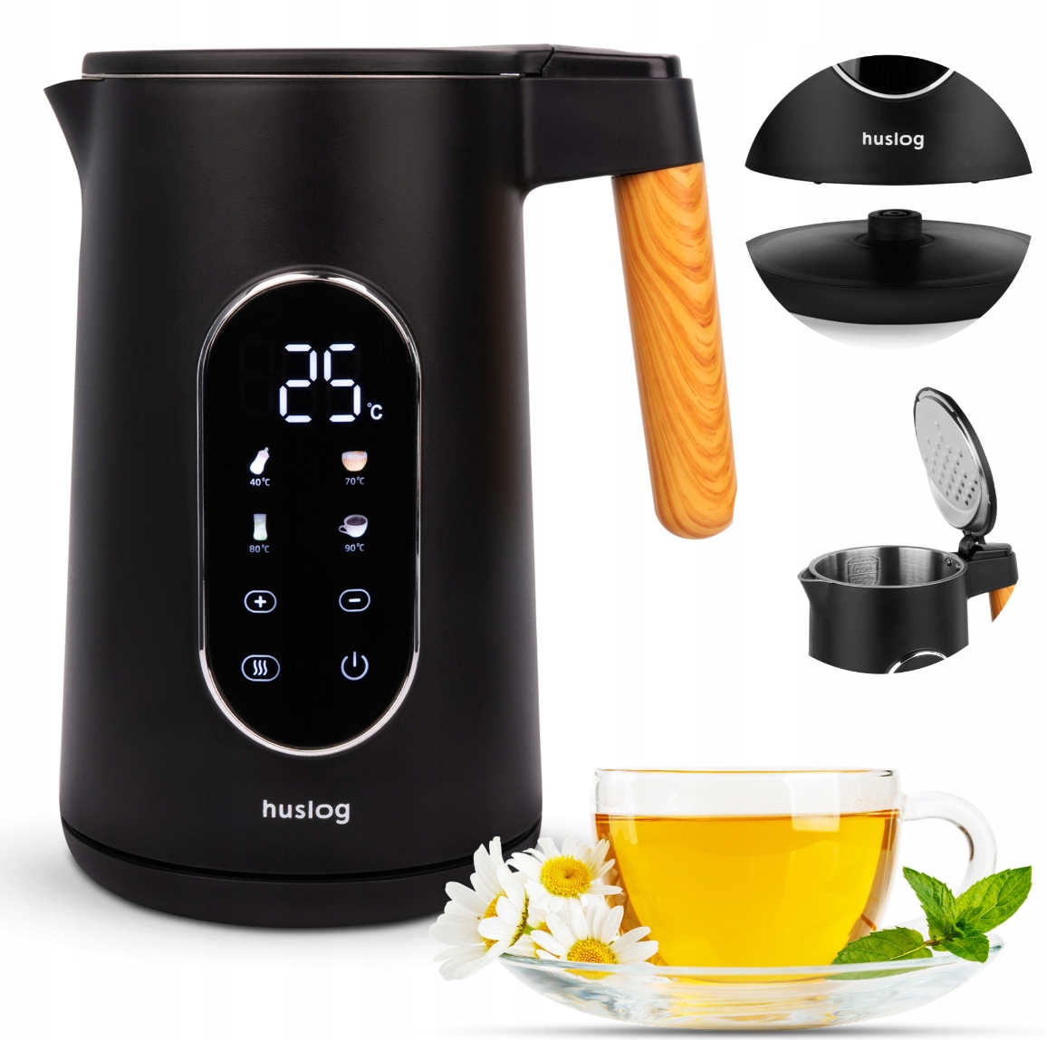 Huslog Rychlovarná konvice s dotykovým panelem 1,7 l HUS1049