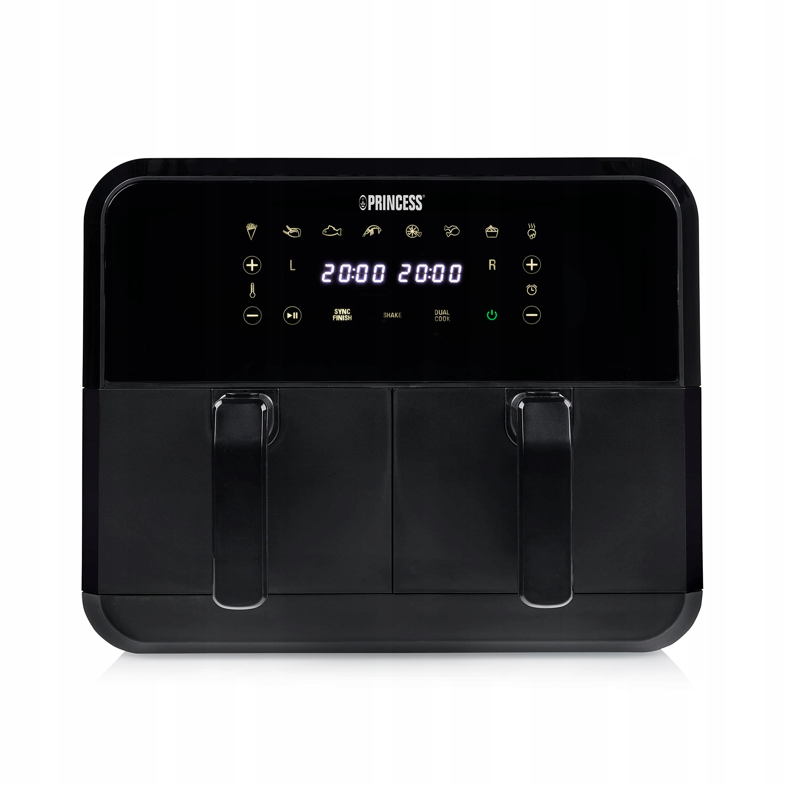 Princess Double Basket Airfryer, Black