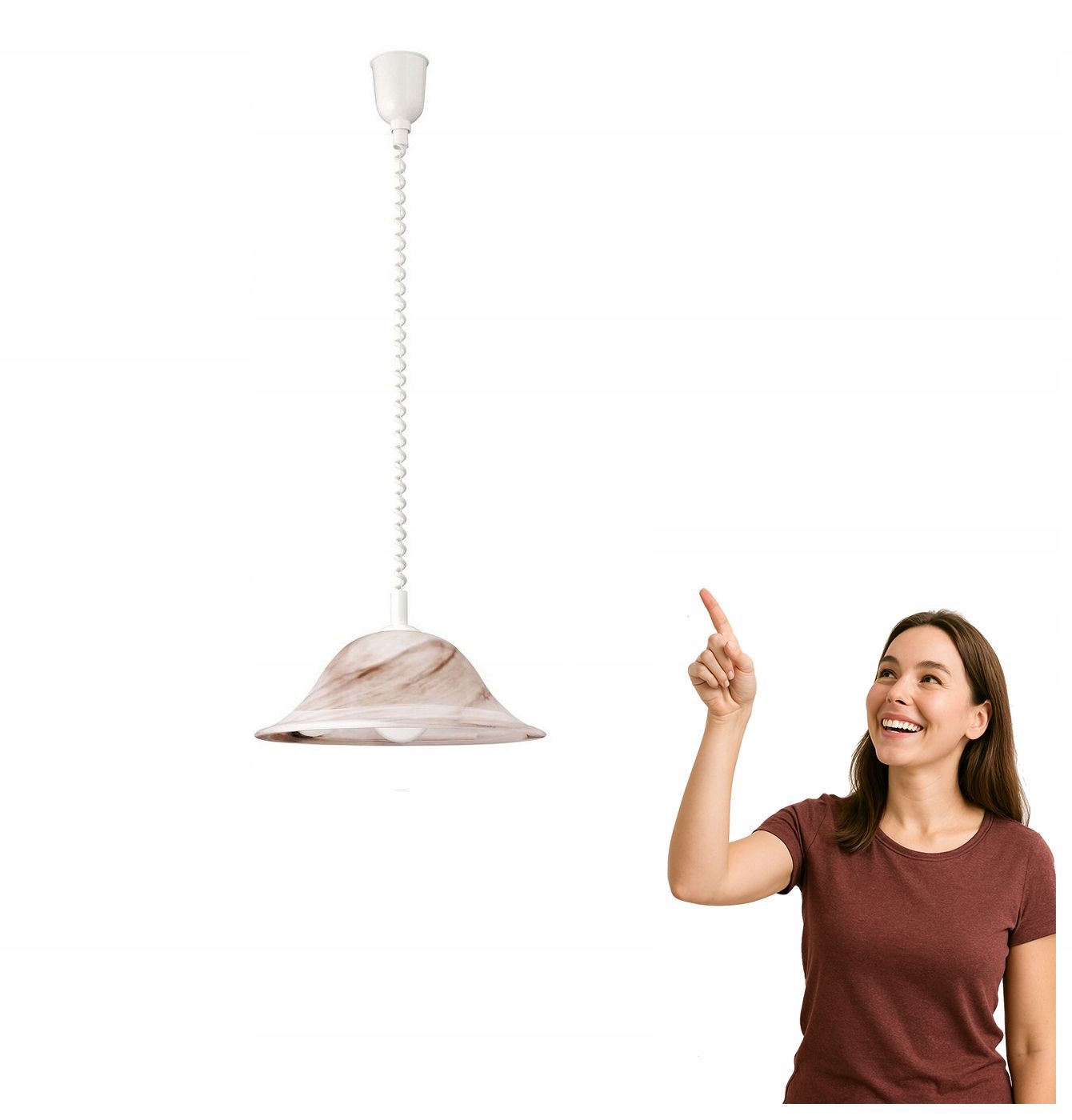 Závěsná lampa Alabastro 3954 Rabalux