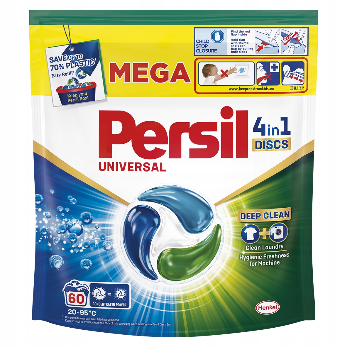 Levně Persil Discs Regular Kapsle na praní 4v1 60 ks