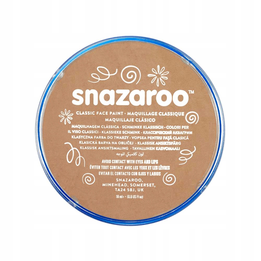 Snazaroo Farba do ciała 18 ml: Light Beige