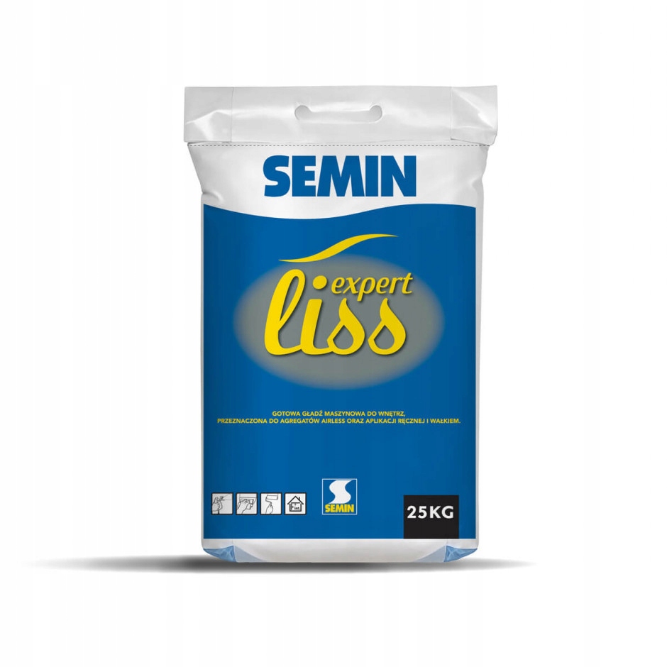 Gładź gotowa Expert Liss 25kg Semin maszynowa