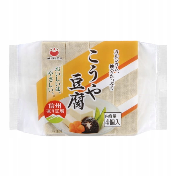 

Japońskie Koya-dofu liofilizowane tofu 4szt., 66g