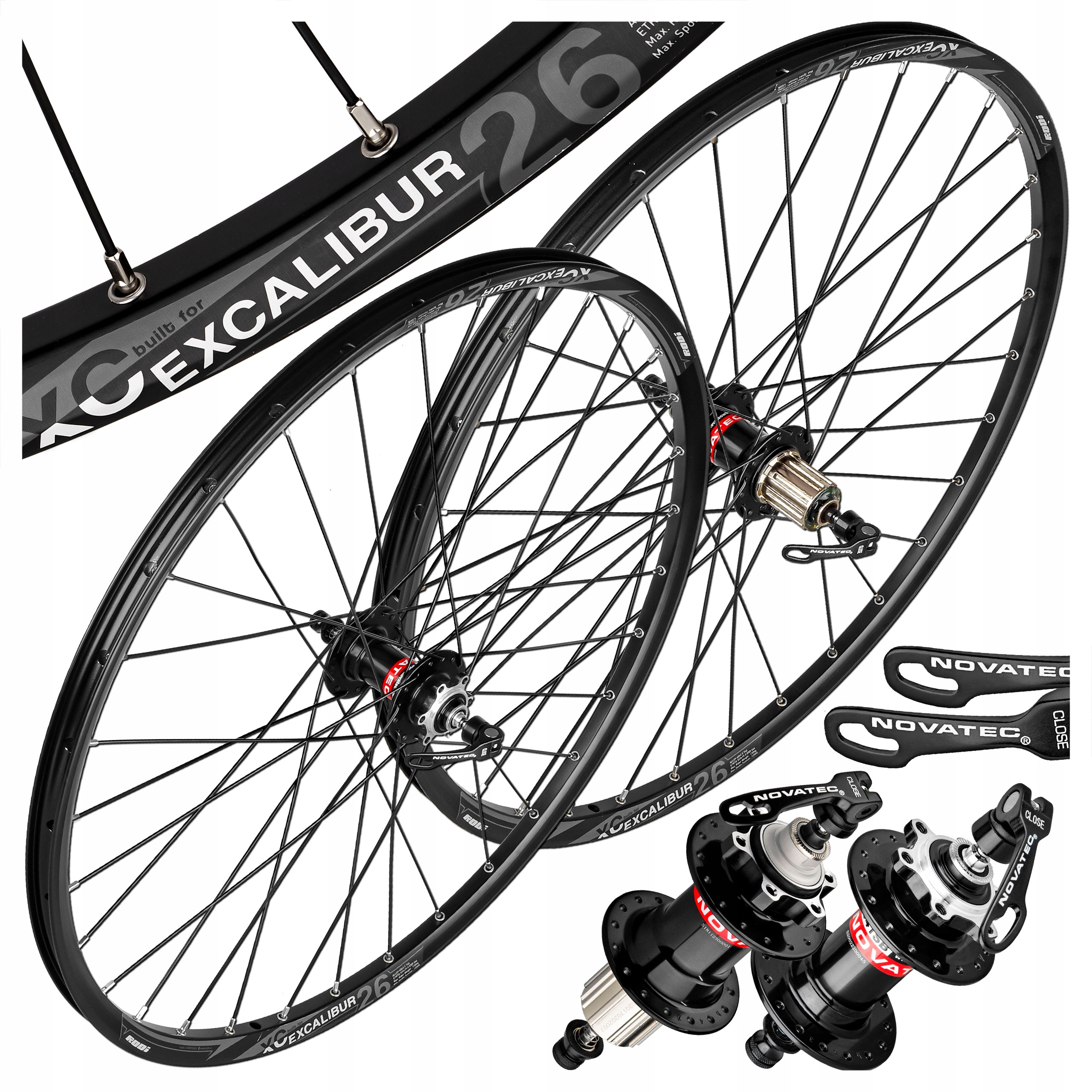 

Komplet Koła Rowerowe P+t Rodi 26'' Novatec Tarcza