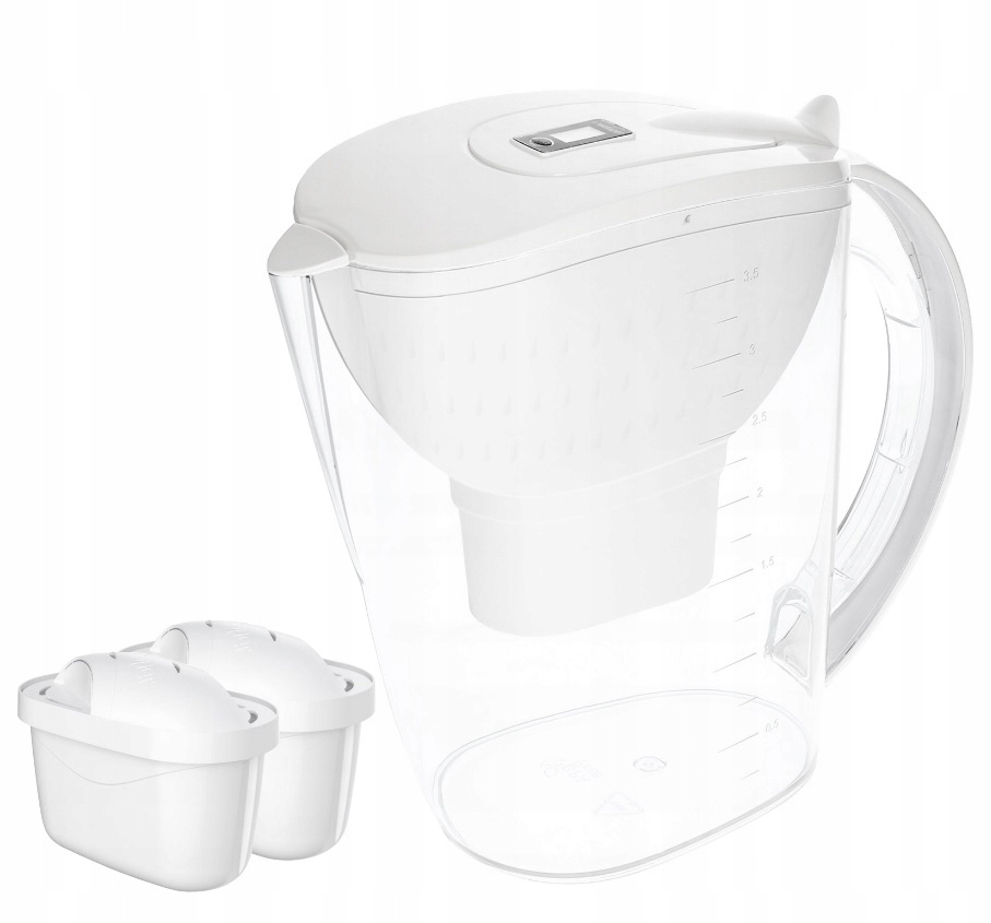 Dzbanek Filtrujący Wessper Aquamax 3,5 L Biały 2x Filtr