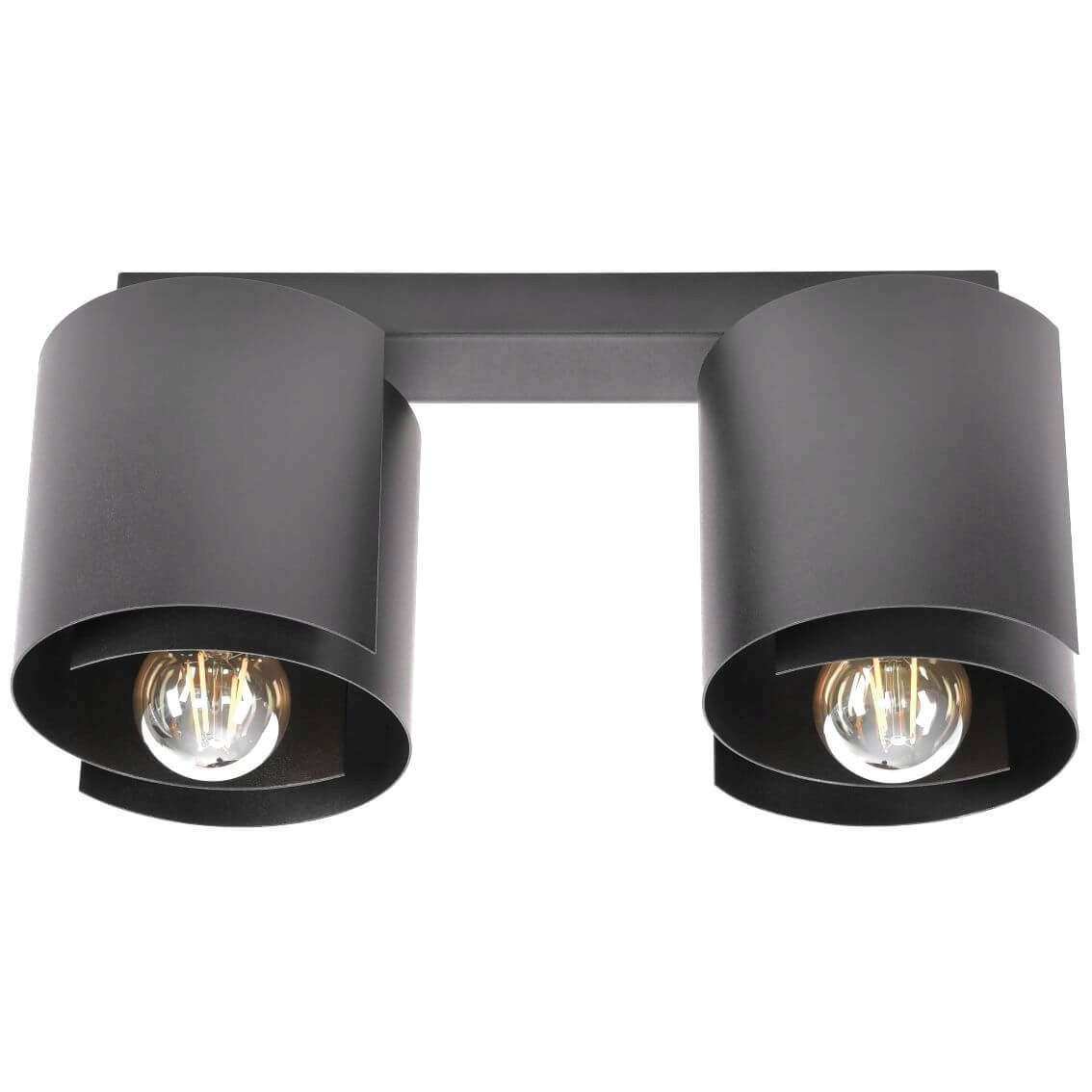 Hugo 2 Lampa sufitowa czarna