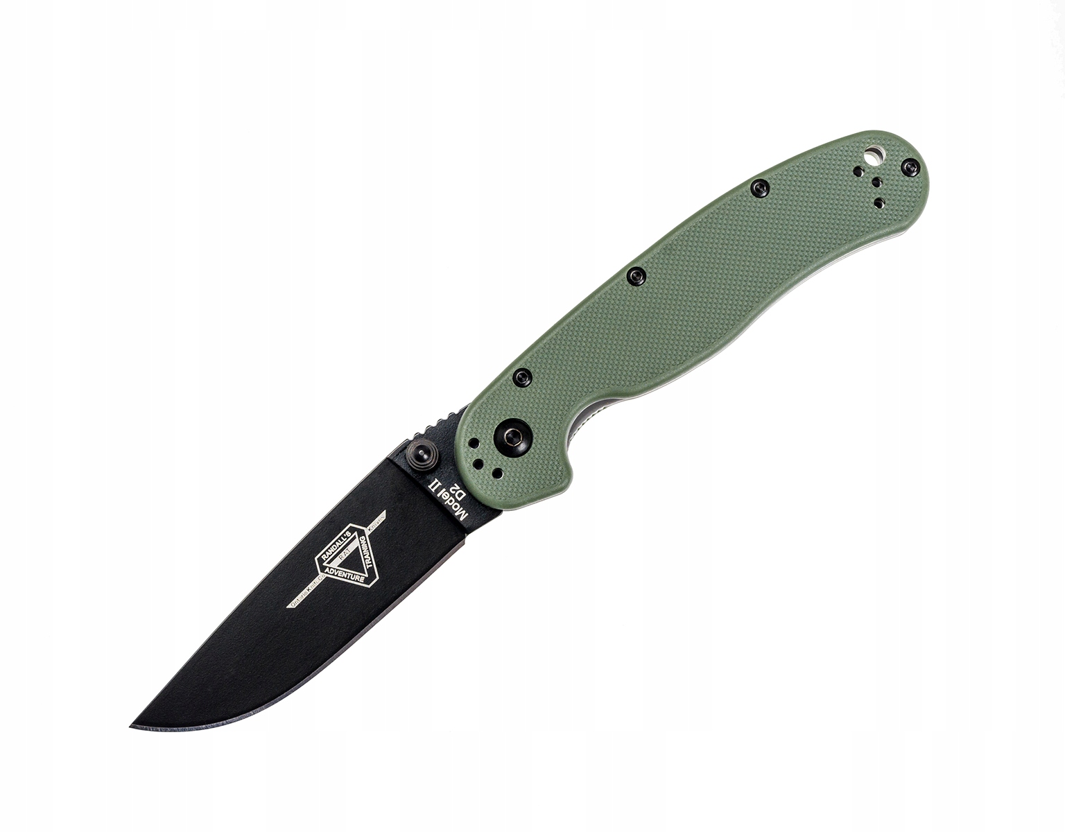 Складной нож Ontario Rat 2 папка из зеленого D2