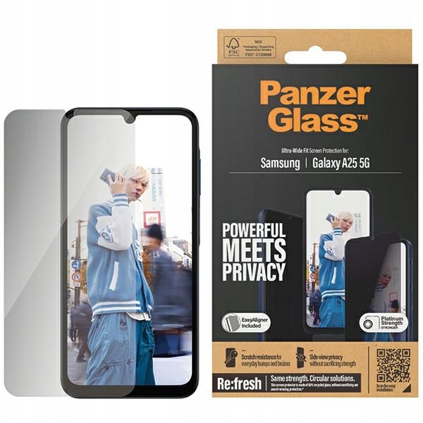 PanzerGlass Ultra-Wide Fit Sam A25 5GA256 Ochrana displeje pro snadné zarovnání