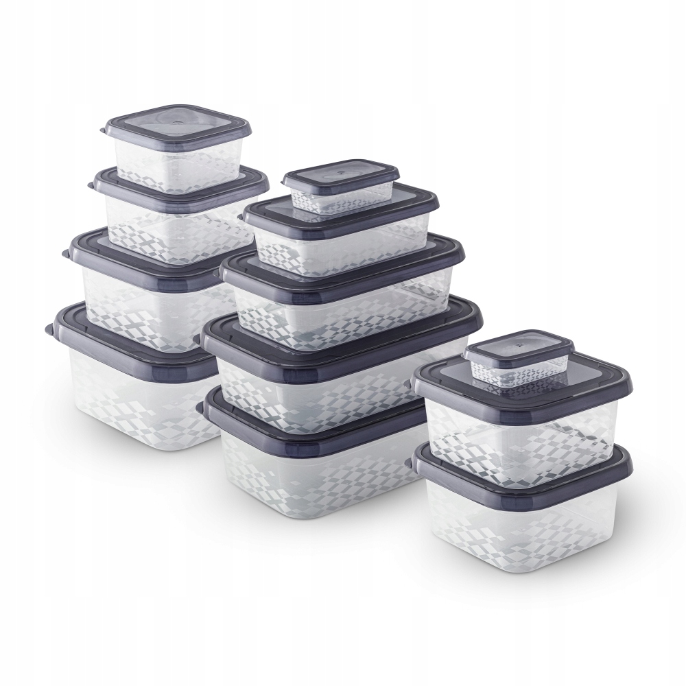 

Pojemniki żywność plastikowe Zestaw Branq 12 szt.