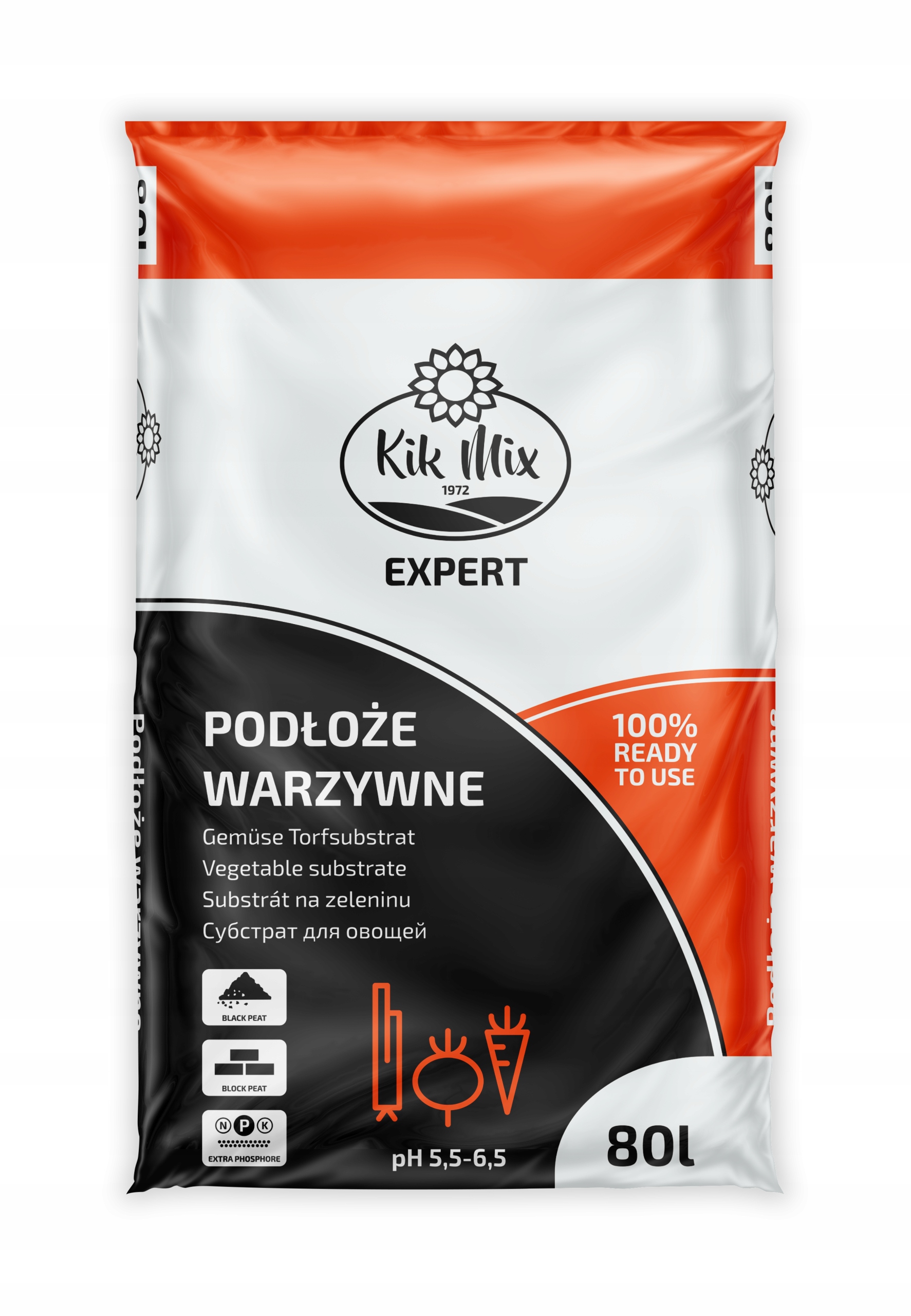 

Podłoże do warzyw i pomidorów 80L paleta 42 szt