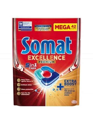 Levně Somat Tabs Excellence 5V1 Tablety Do Myčky 42 Ks