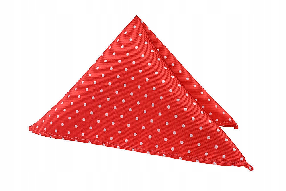 POSZETKA DO MARYNARKI POMARAŃCZOWA W BIAŁE KROPKI Marka Tissino