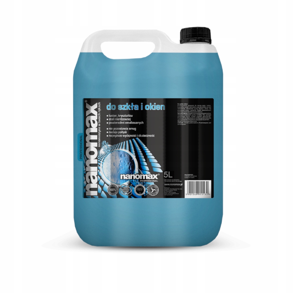Levně Čistič skel oken zrcadel Nanomax Professional 5l