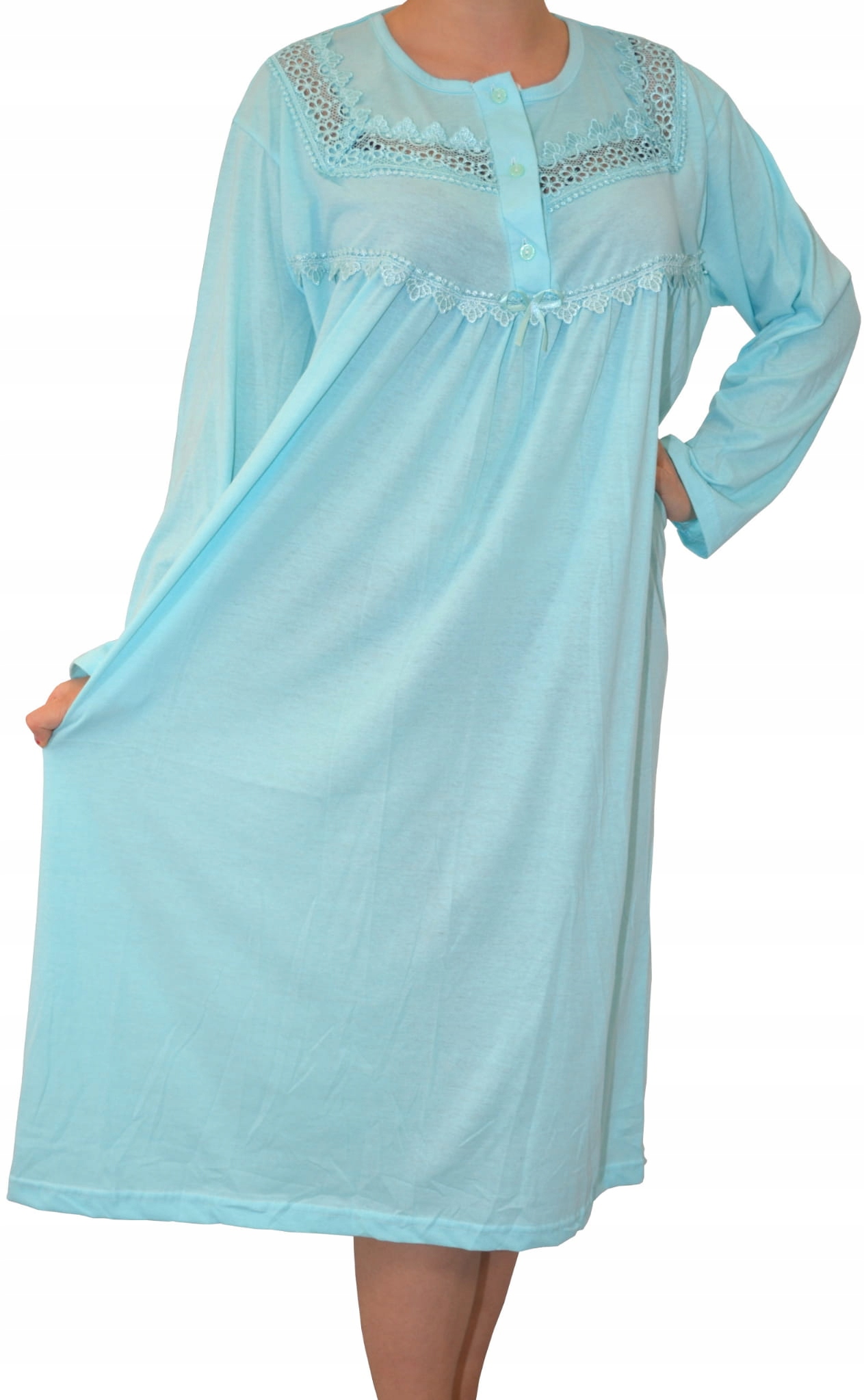

Elegancka bawełniana koszula nocna 54 56 58