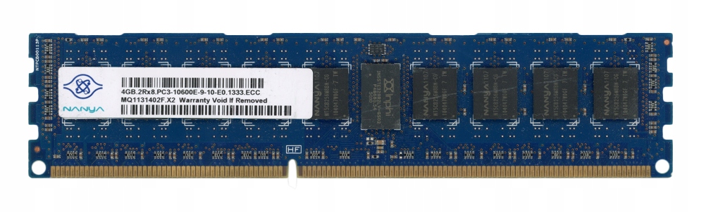 Nanya 4GB DDR3 2Rx8 1333MHz PC3-10600E Ecc Unbuff