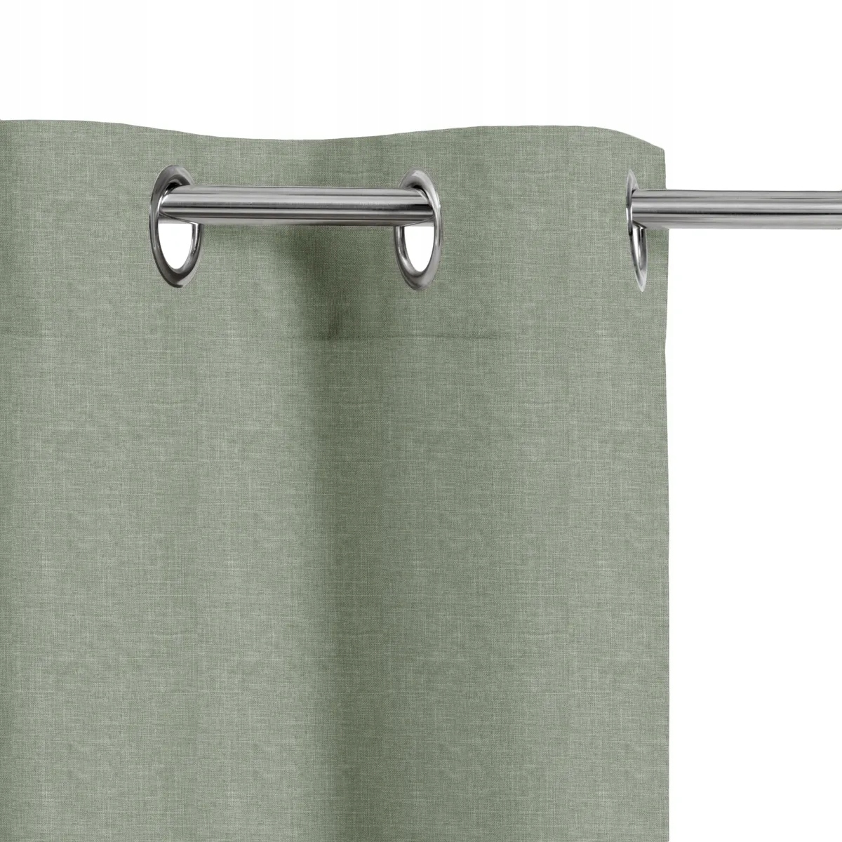 Zasłona Raspberry Forest zielona 140 x 280 cm na przelotkach Inspire Materiał poliester