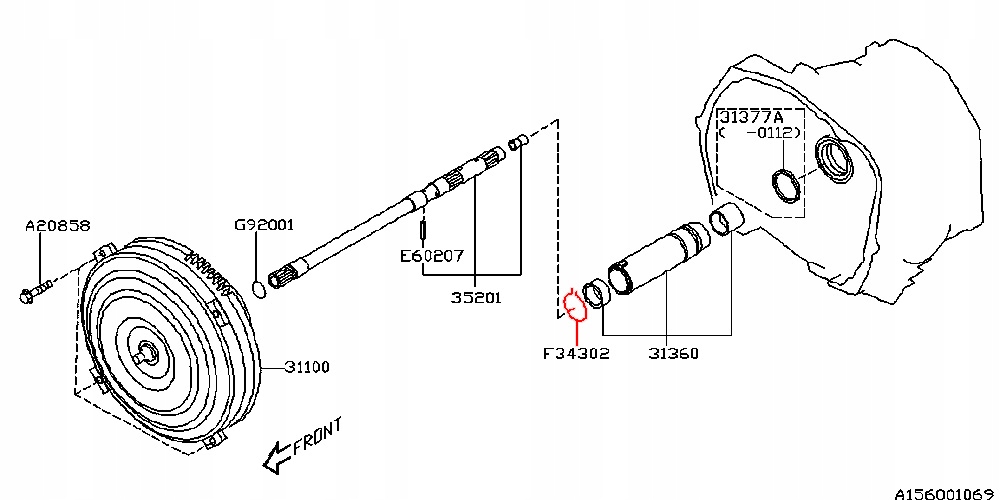 SUBARU ZAPINKA SEGER SPRZĘGŁA HYDROKINETYCZNEGO Producent części Subaru OE