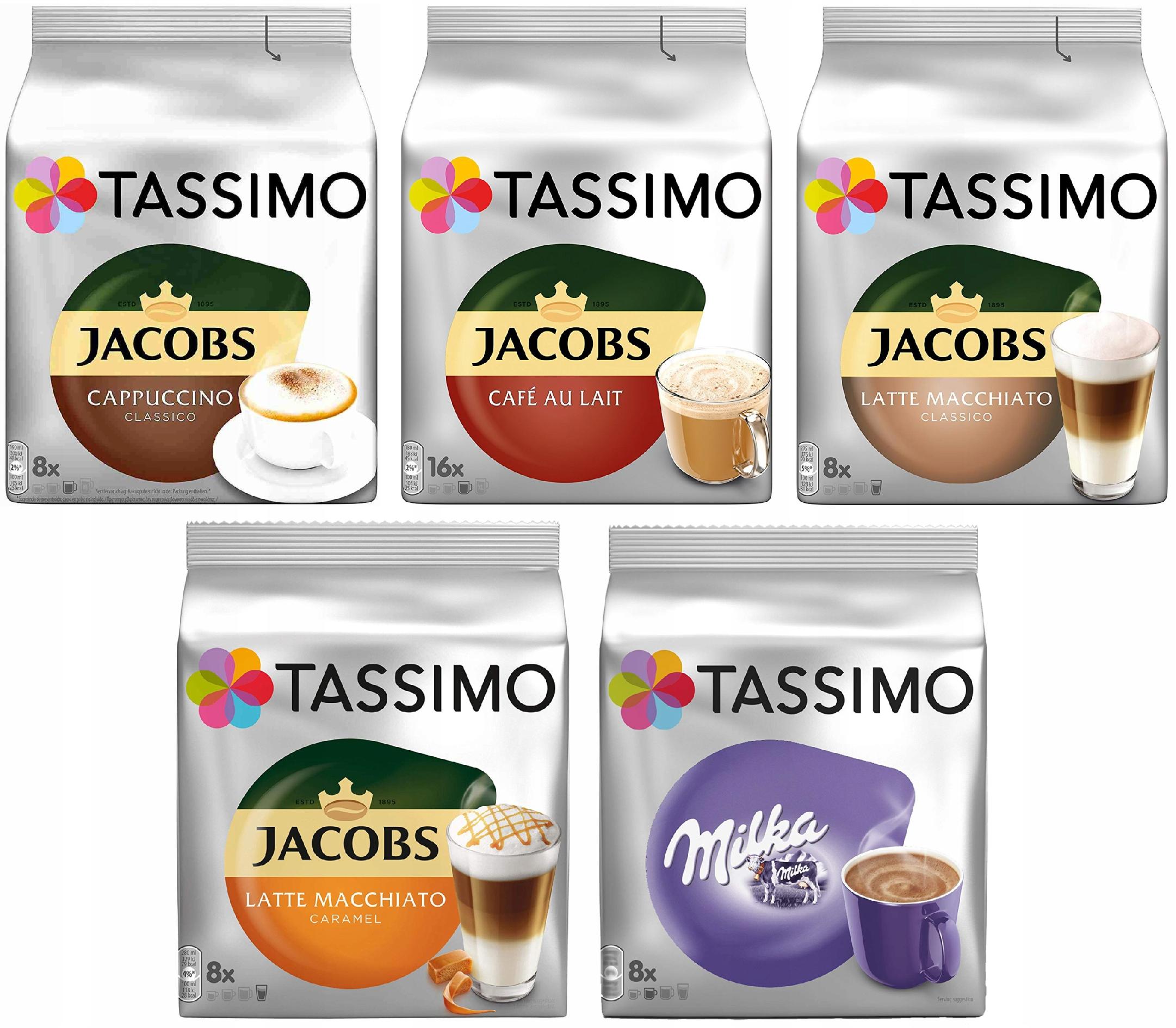 Levně Kapsle Tassimo Jacobs Sada Mléčných Káv 48ks