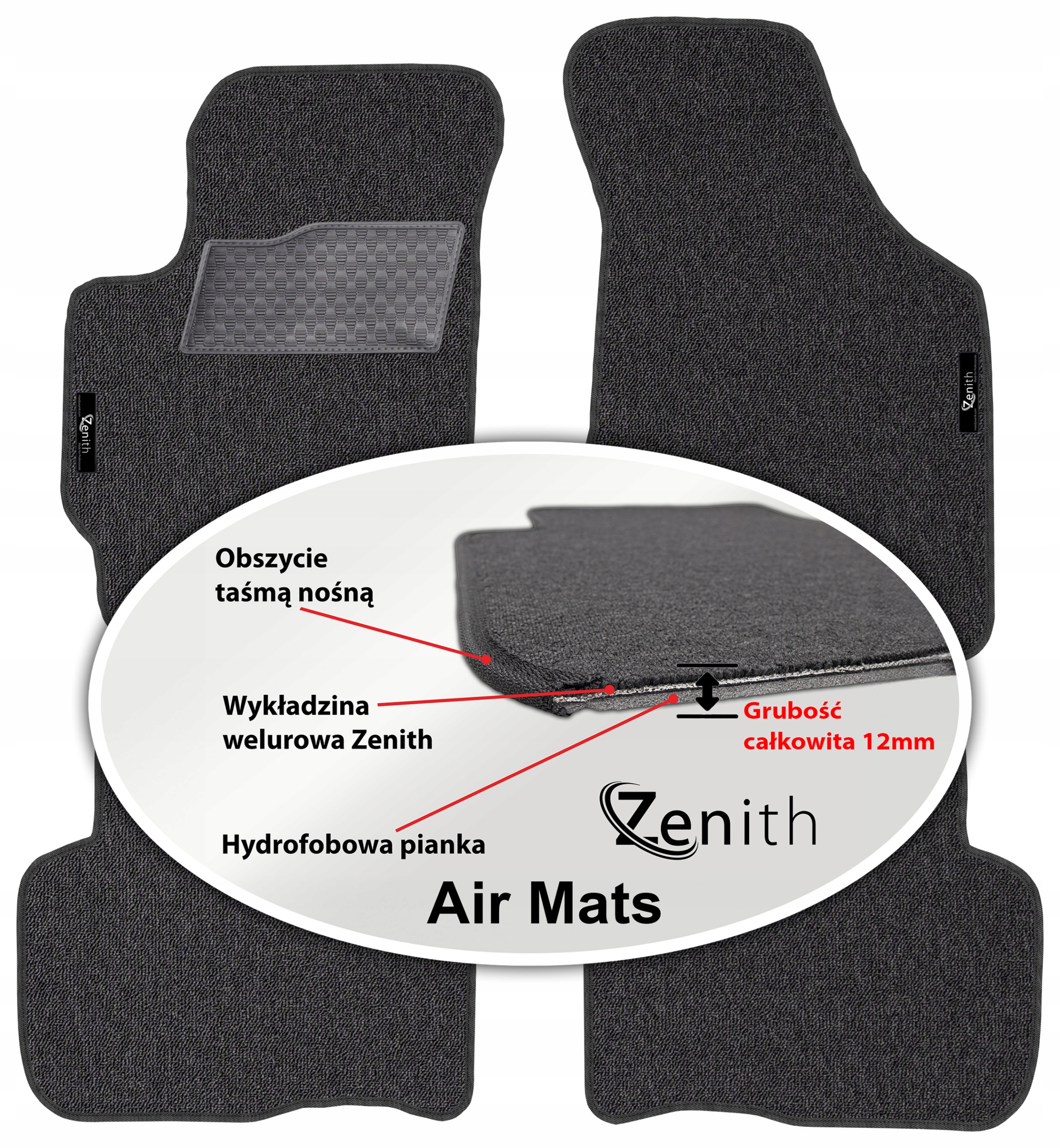 Kia Carens I Carens II 99-06 Velúrové koberčeky do auta Zenith Air Mats