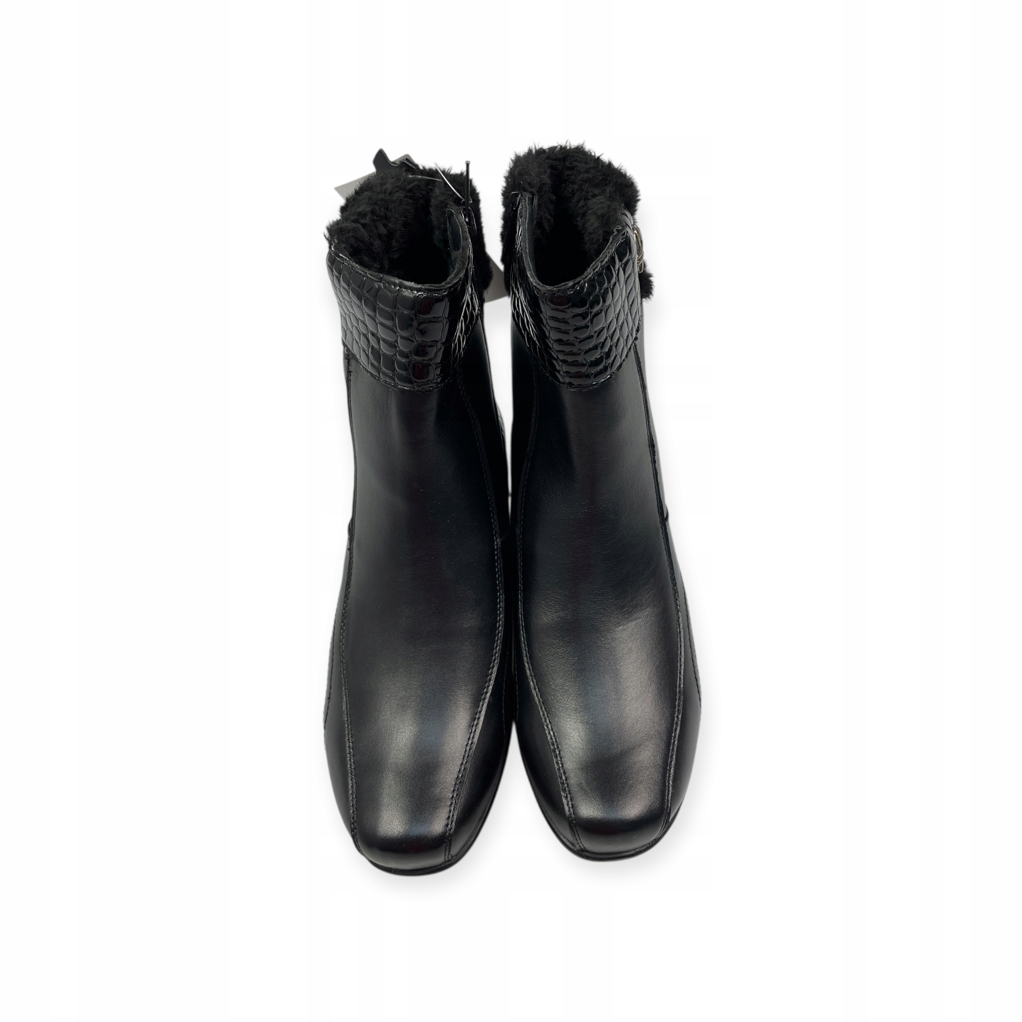 Dámské zateplené kotníkové boty – černé, velikost 36