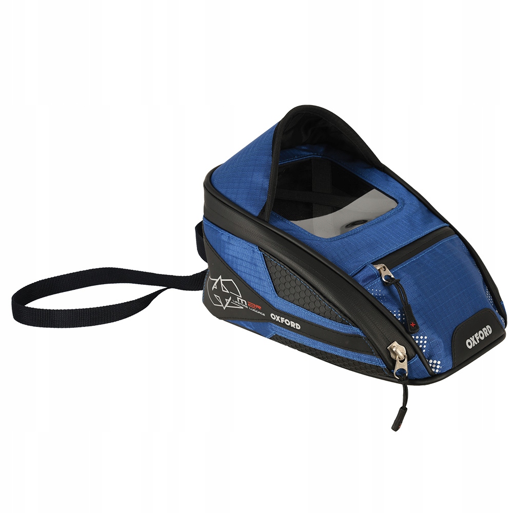 OXFORD MAŁA TORBA NA BAK MOTOCYKLOWY M2R MINI TANK BAG BLUE BLACK (MAGNES)