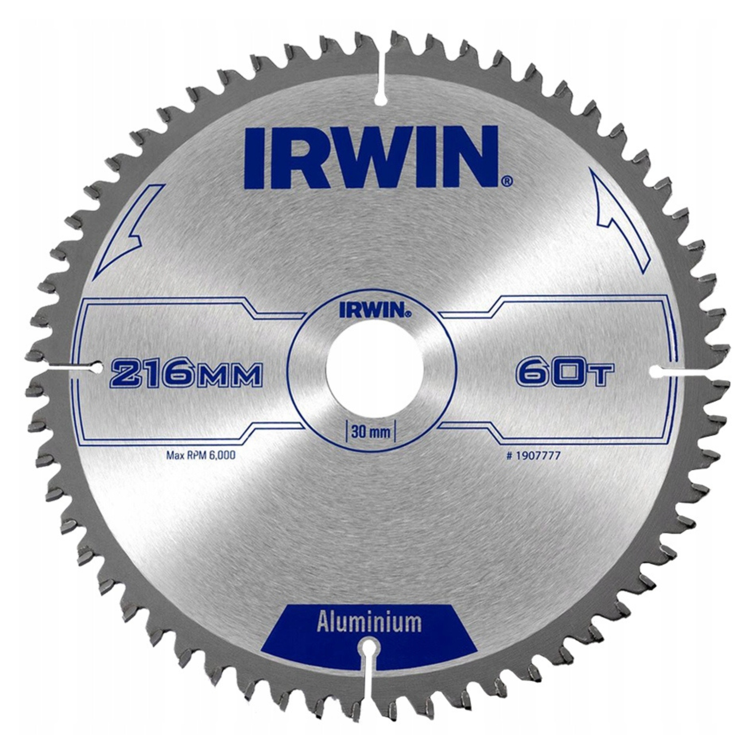 Irwin Tarcza Piła Tarczowa 216x30mm 60z do metalu aluminium